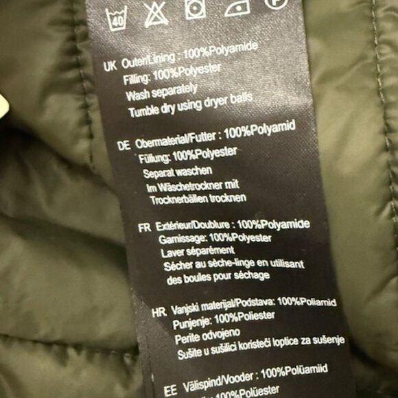 Barbour Baffle Quilted Dog Coat Olive Size XXL - Picture 5 of 5